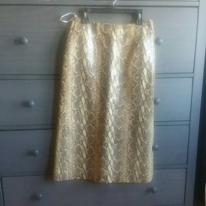 Snakeskin skirt genuine